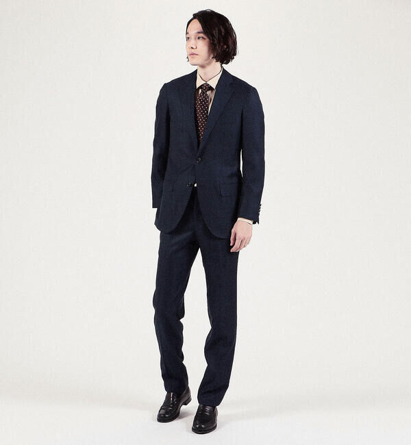 TOMORROWLAND MENS「120/2スーピマコットンブロード ワイドスプレッドカラーシャツ」|シャツ・ブラウス|