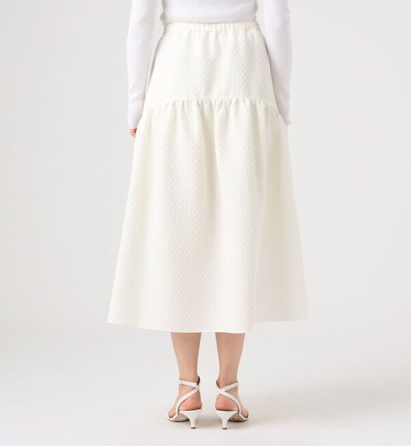 Ballsey「ペイズリーマトラッセ ギャザーロングスカート」|フレア|