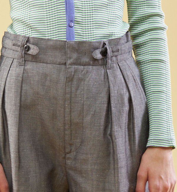 GALERIE VIE「ライトコンパクトツイル タックハーフパンツ」|その他|