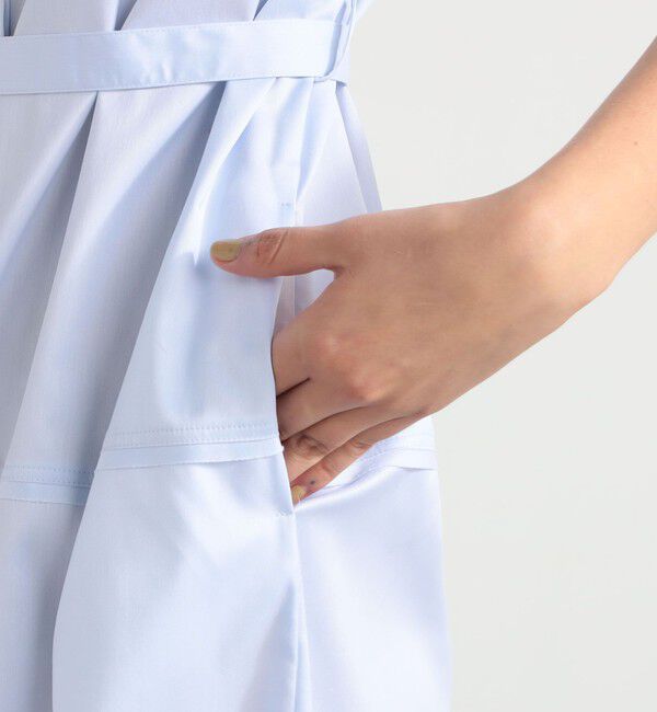 BACCA「コットンツイル ベルテッドシャツワンピース」|ワンピース|