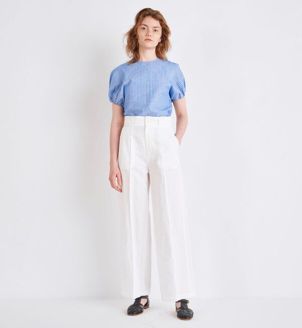 MACPHEE「コットンラミーツイル ワイドパンツ」|その他|