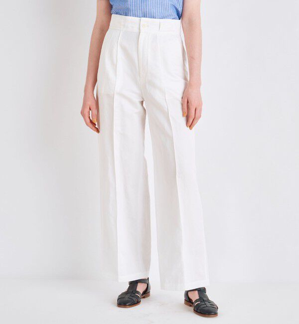 MACPHEE「コットンラミーツイル ワイドパンツ」|その他|