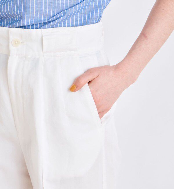 MACPHEE「コットンラミーツイル ワイドパンツ」|その他|