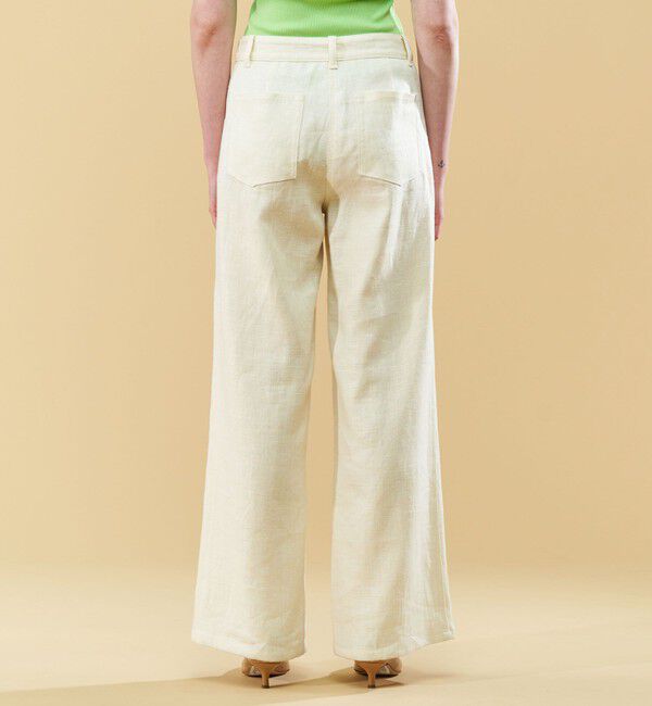 DES PRES「ウェットリネン ソフトフレアパンツ」|その他|
