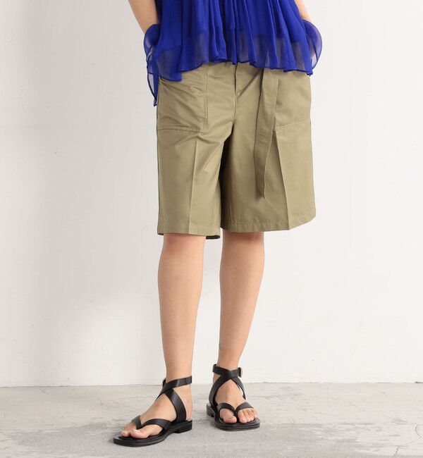 Edition「コットンナイロン ツイルカーゴハーフパンツ」|チノ|