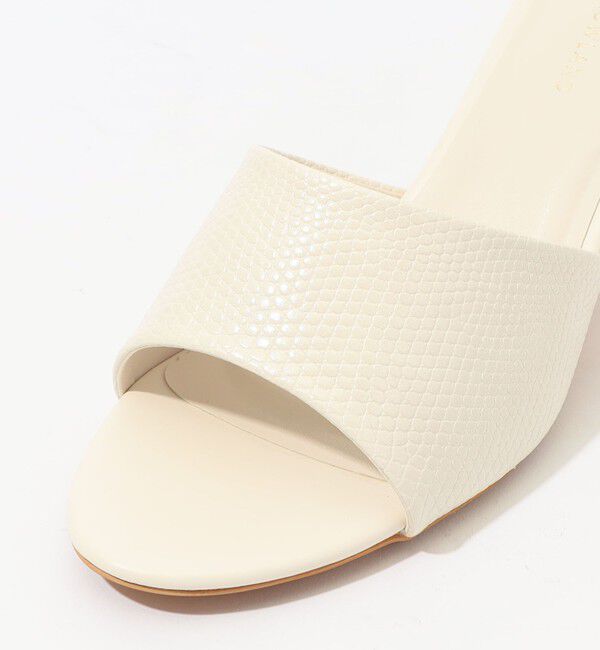 TOMORROWLAND GOODS「TOMORROWLAND リザード型押しミュール」|サンダル|