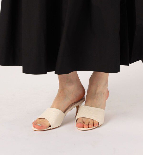 TOMORROWLAND GOODS「TOMORROWLAND リザード型押しミュール」|サンダル|