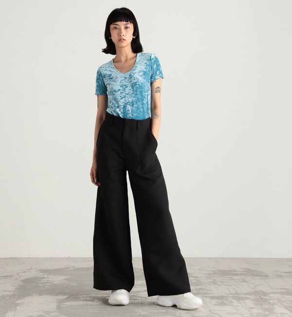 Edition「クラッシュベロアTシャツ」|Tシャツ・カットソー|