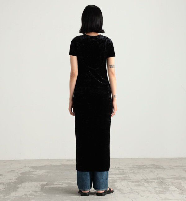 Edition「クラッシュベロアバックオープンワンピース」|ワンピース|