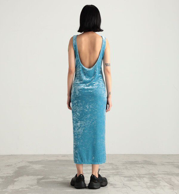 Edition「クラッシュベロアバックオープンワンピース」|ワンピース|