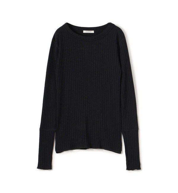 MACPHEE「ウールリブ クルーネックプルオーバー」|Tシャツ・カットソー|19 ブラック