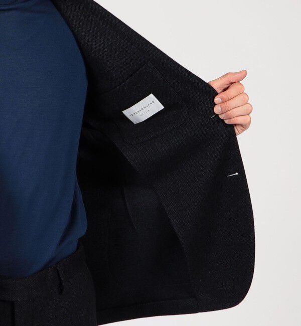 TOMORROWLAND MENS「ウールコットンダブルジャガード シングルブレステッド2Bジャケット」|テーラードジャケット|