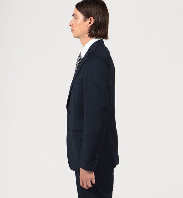 TOMORROWLAND MENS「ストレッチサキソニー シングルブレステッド2Bジャケット」|テーラードジャケット|