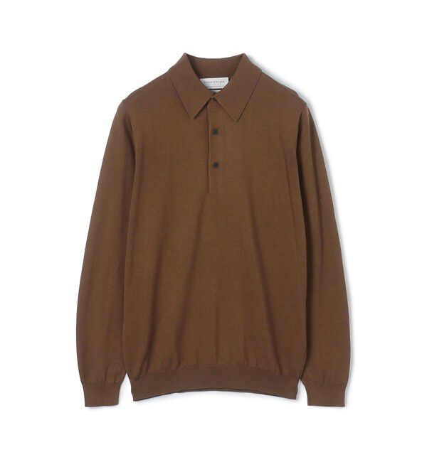 TOMORROWLAND MENS「シルクコットン ニットポロシャツ」|ニット・セーター|45 キャメル