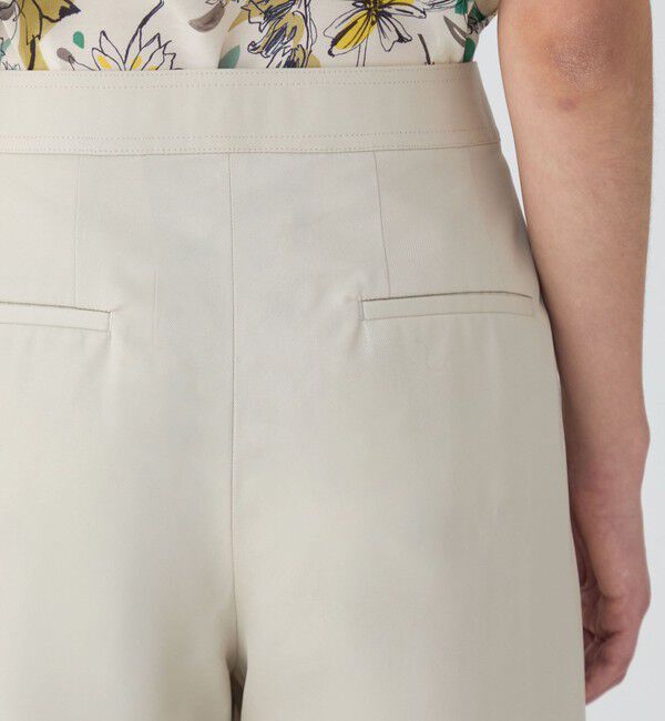 TOMORROWLAND collection「コットンギャバジン タックワイドパンツ」|その他|