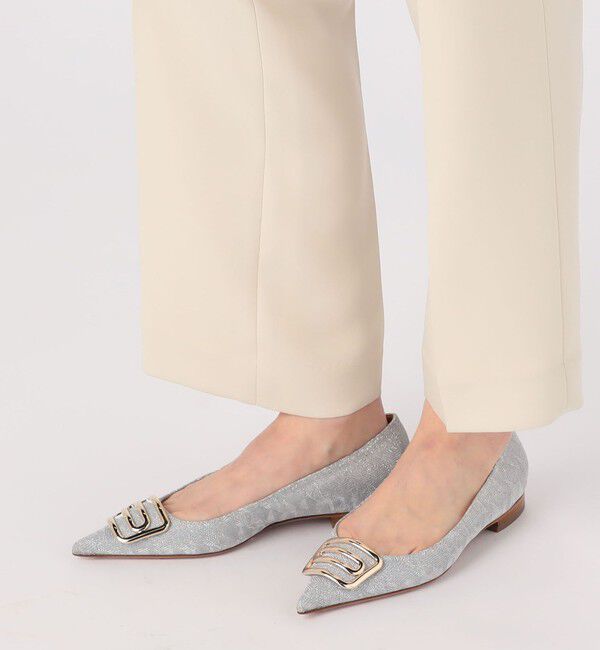 TOMORROWLAND GOODS「PELLICO メタリックフラットパンプス 」|パンプス|