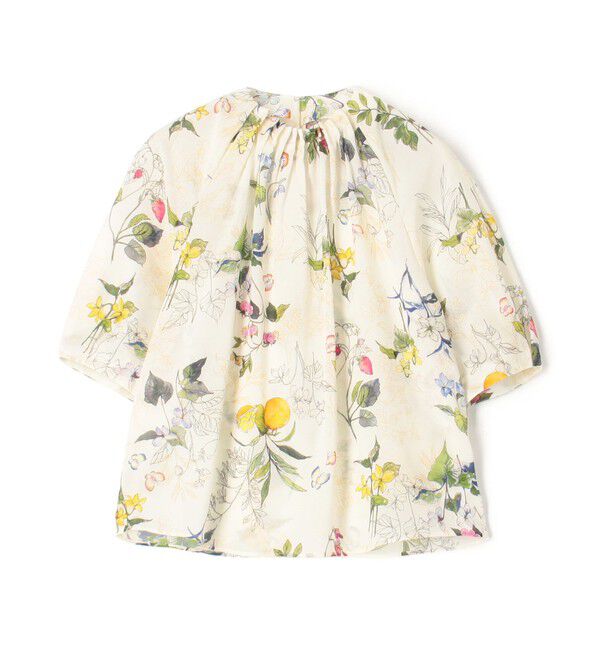 TOMORROWLAND collection「パピヨンフラワープリント パフスリーブブラウス」|シャツ・ブラウス|12 ホワイト系