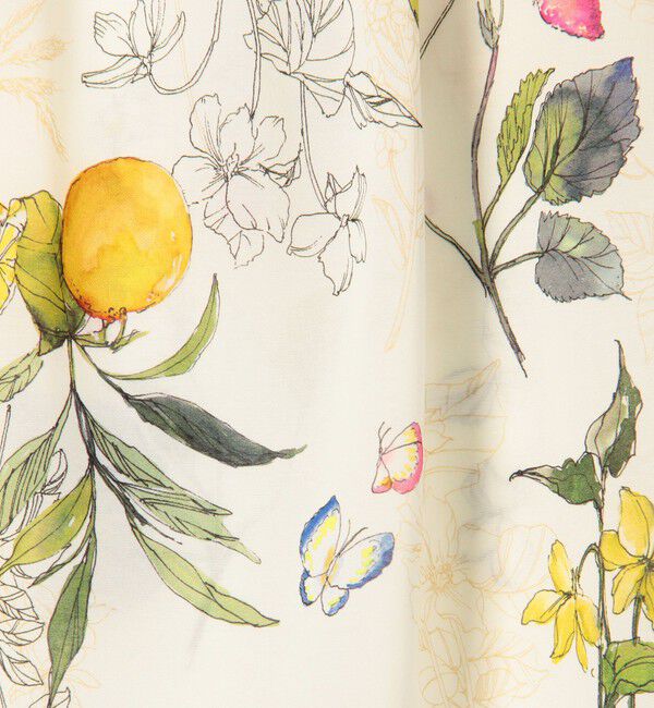 TOMORROWLAND collection「パピヨンフラワープリント パフスリーブブラウス」|シャツ・ブラウス|