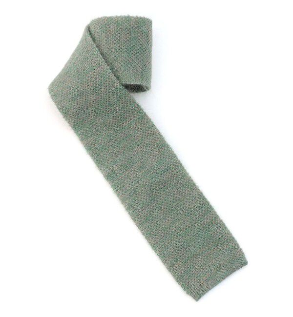 TOMORROWLAND GOODS「Bleck ウールナイロン ニットタイ」|ネクタイ・蝶ネクタイ|55 グリーン