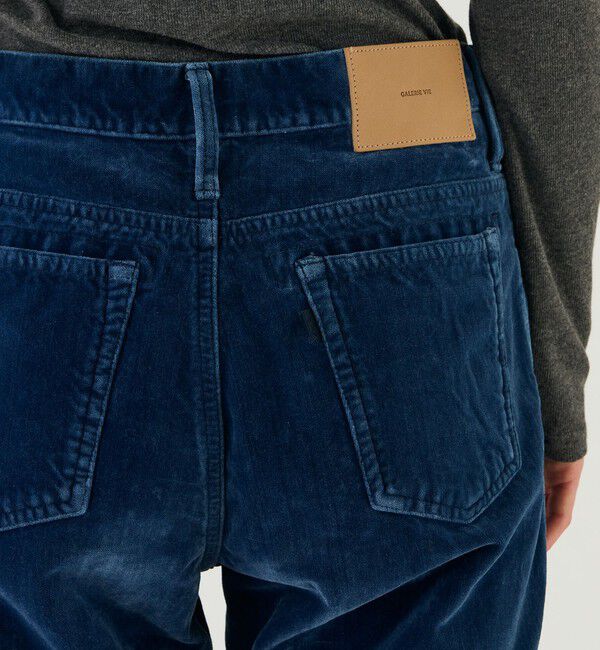 GALERIE VIE「ベルベットインディゴ ストレートパンツ」|その他|
