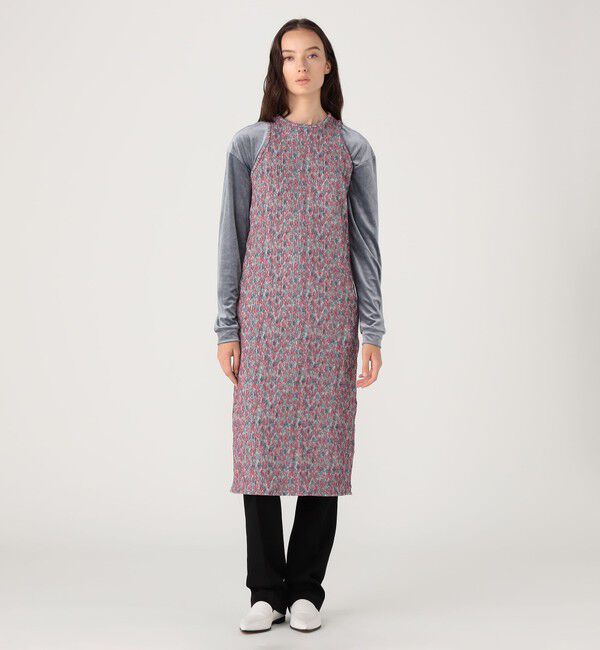 BACCA「フラワージャガード ストレッチワンピース」|ワンピース|