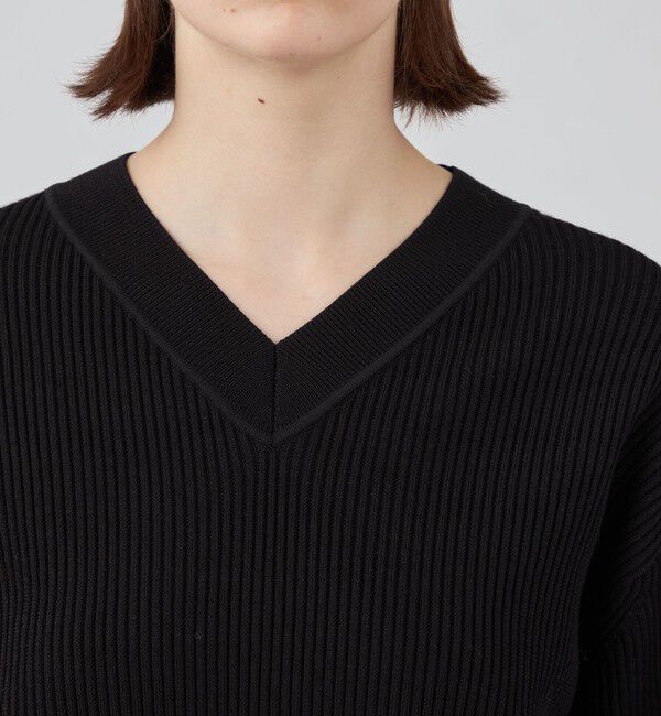 Ballsey「リンクスリブ Vネックプルオーバー」|ニット・セーター|