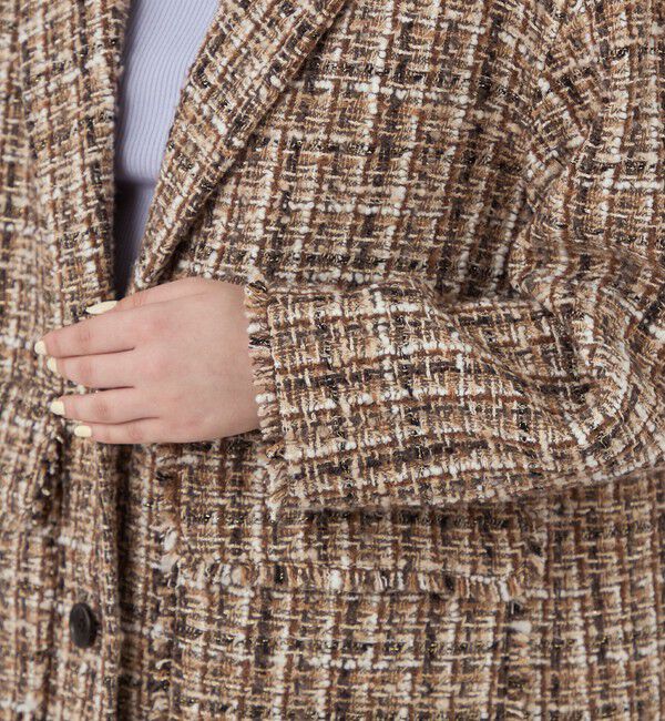 Ballsey「ラメミックスツイード テーラーカラージャコット」|その他|