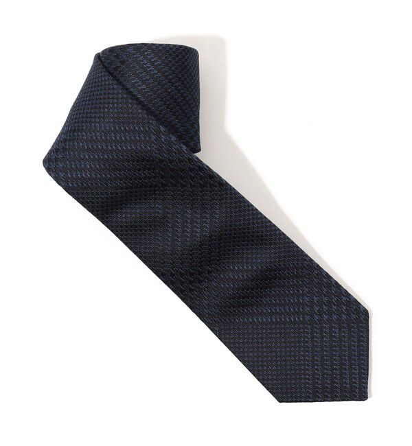 TOMORROWLAND GOODS「TOMORROWLAND シルクジャガード チェック柄 ネクタイ」|ネクタイ・蝶ネクタイ|69 ネイビー