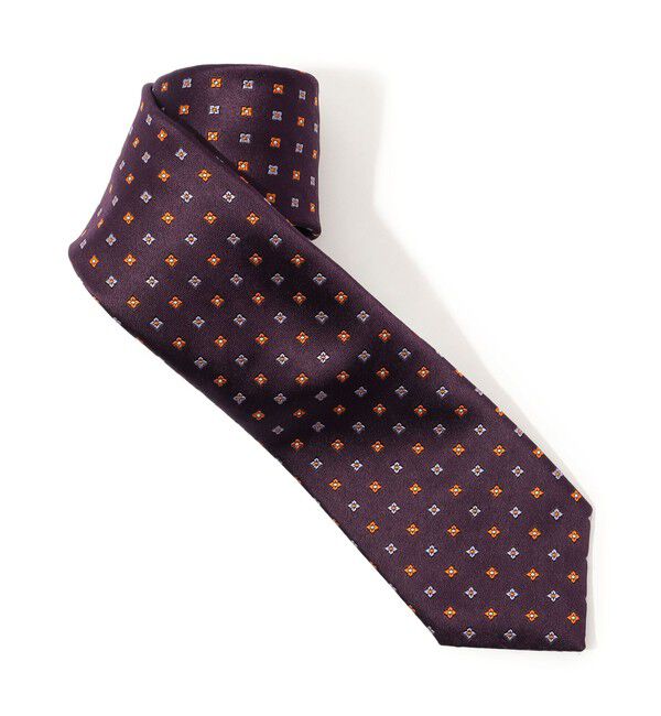 TOMORROWLAND GOODS「TOMORROWLAND シルク 小紋柄 ネクタイ」|ネクタイ・蝶ネクタイ|76 パープル系