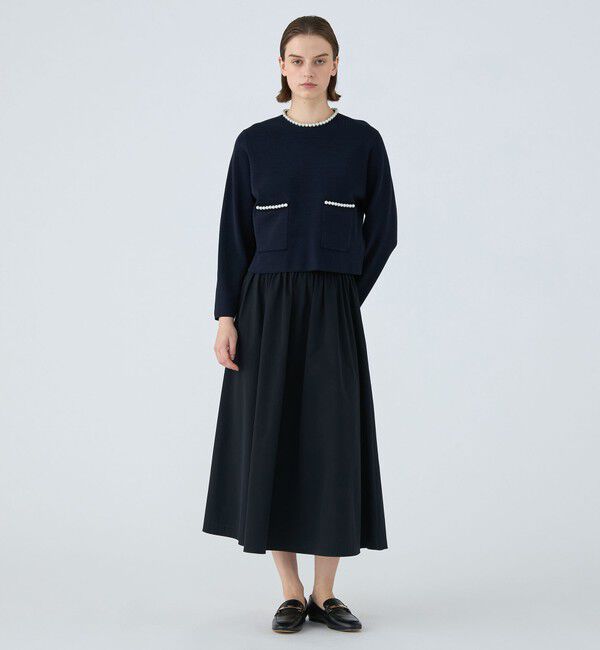 Ballsey「パールコンビ ポケットプルオーバー」|ニット・セーター|