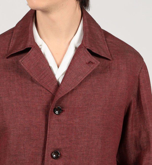 TOMORROWLAND MENS「TOMORROWLAND PILGRIM リネン ハンドカバーシャツ」|ブルゾン・スタジャン|