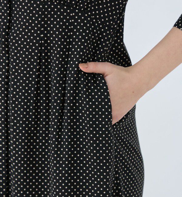 Ballsey「ドットプリント Vネックマーメイドワンピース」|ワンピース|