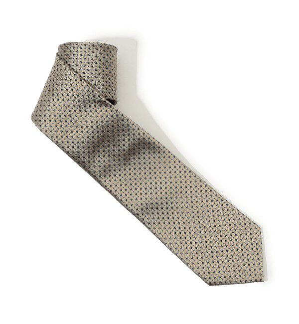 TOMORROWLAND GOODS「TOMORROWLAND シルクジャガード 小紋柄ネクタイ」|ネクタイ・蝶ネクタイ|42 ライトベージュ系