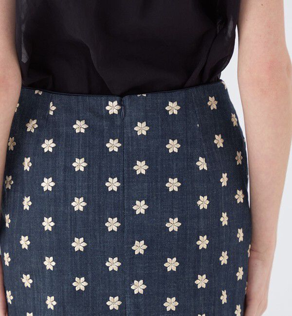 TOMORROWLAND collection「ドレフルールデニム タイトストレートスカート」|タイト|