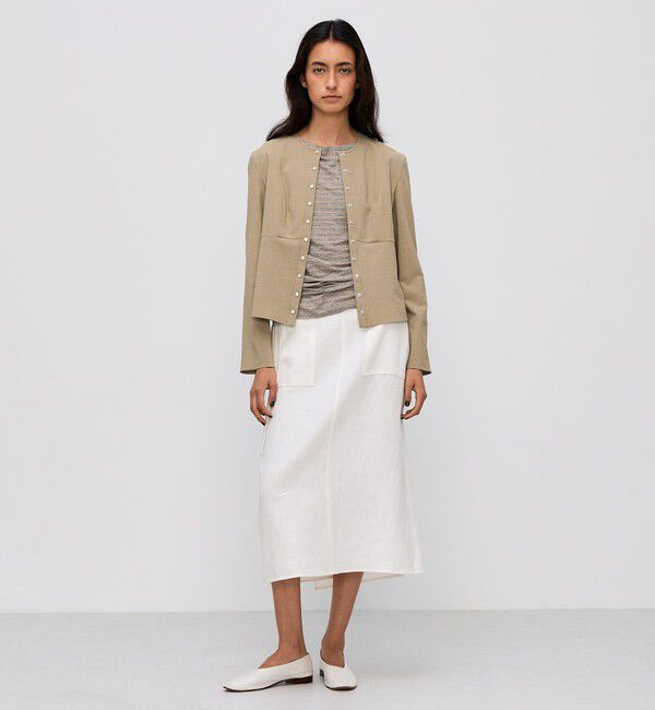 BACCA「シアサッカー ペプラムブラウス」|シャツ・ブラウス|