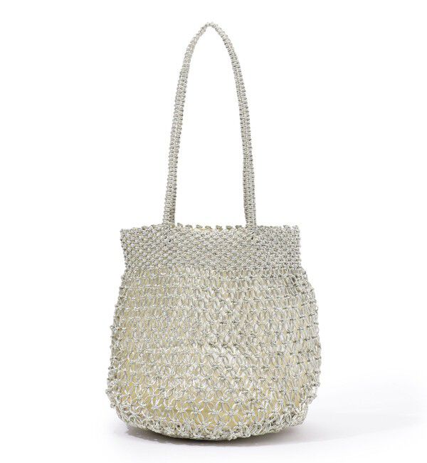 TOMORROWLAND GOODS「TOMORROWLAND LUREX MINI バッグ」|ハンドバッグ|81 シルバー