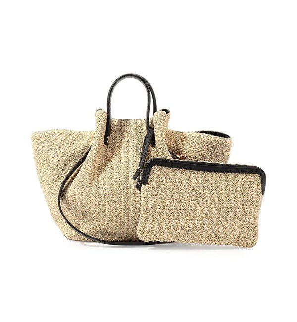 TOMORROWLAND GOODS「Atelier TOMORROWLAND SHELL バッグ」|かごバッグ|43 ベージュ