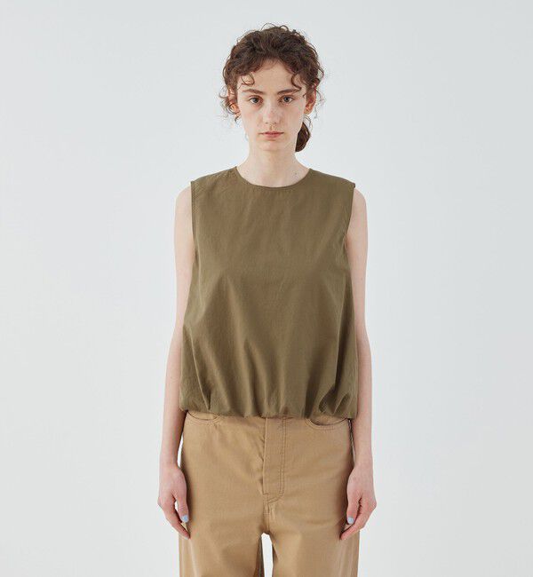 GALERIE VIE「コットンツイル バルーンノースリーブブラウス」|シャツ・ブラウス|