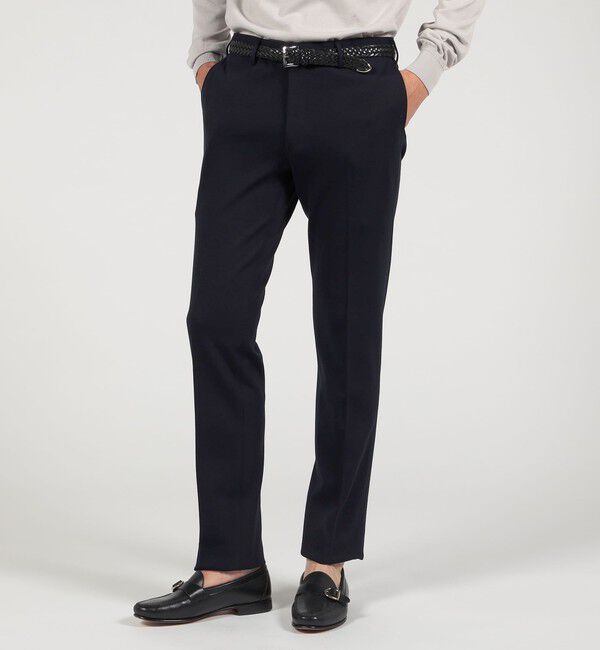 TOMORROWLAND MENS「ウールコットンジャージー ノープリーツスラックス DONDI」|スラックス|