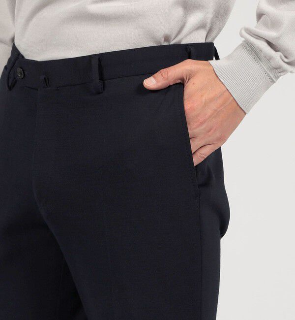 TOMORROWLAND MENS「ウールコットンジャージー ノープリーツスラックス DONDI」|スラックス|