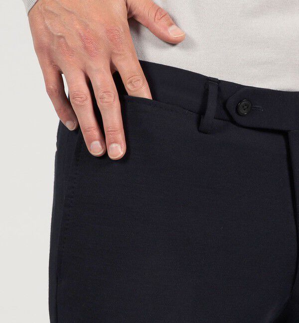 TOMORROWLAND MENS「ウールコットンジャージー ノープリーツスラックス DONDI」|スラックス|