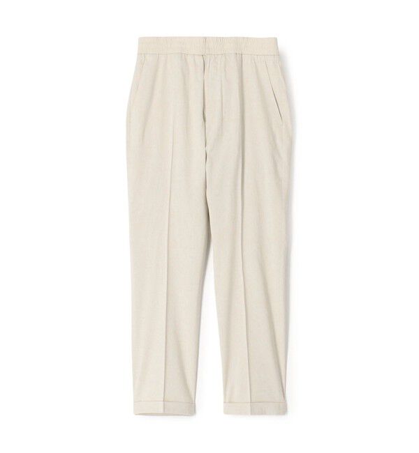 TOMORROWLAND MENS「レーヨンリネンコットン スリムテーパード イージーパンツ」|チノ|43 オフホワイト