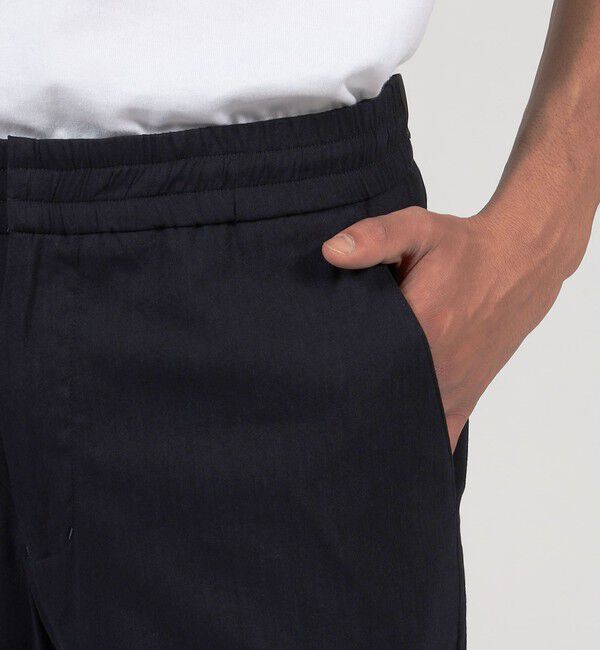 TOMORROWLAND MENS「レーヨンリネンコットン スリムテーパード イージーパンツ」|チノ|