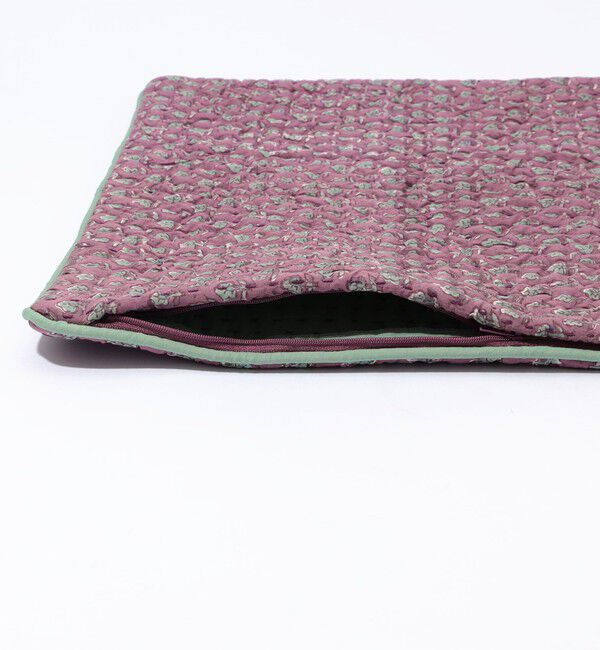 TOMORROWLAND HOME「ブロックプリントキルト クッションカバー（45cm&times;45cm）」|クッション・クッションカバー|