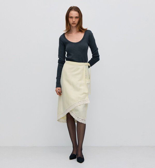 BACCA「ウールワッフルジャージー フィットカットソー」|Tシャツ・カットソー|