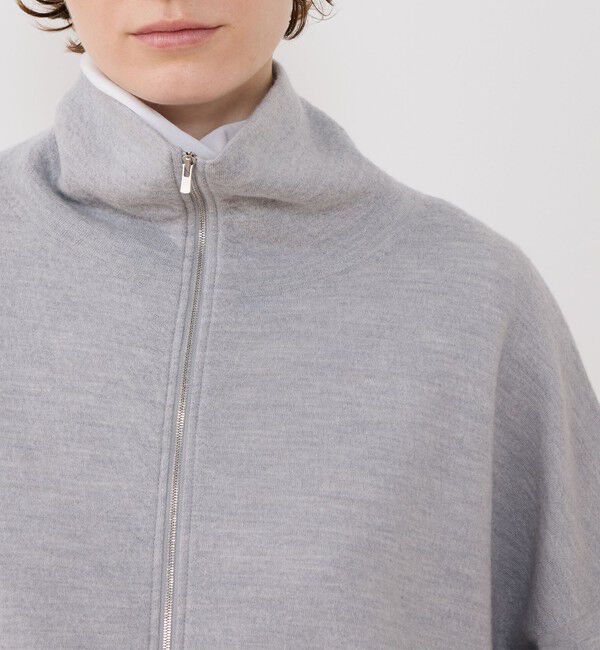 GALERIE VIE「ボイルドウール ジップアップカーディガン」|カーディガン|