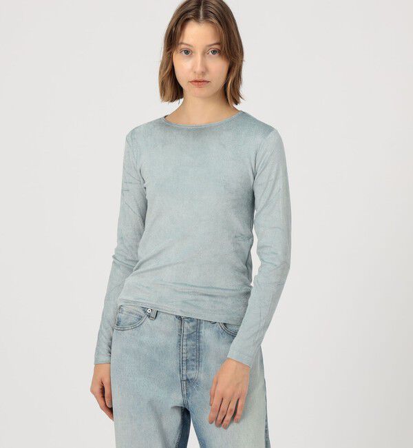 TOMORROWLAND GOODS「BASERANGE ベロア ロングスリーブプルオーバー」|Tシャツ・カットソー|