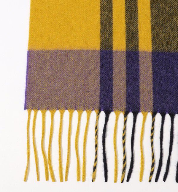 TOMORROWLAND GOODS「Joshua Ellis カシミヤチェック ストール」|ストール|