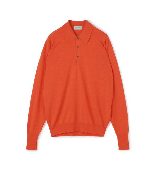 TOMORROWLAND BUYING WEAR「JOHN SMEDLEY  DORSET メリノウール ポロカラープルオーバーニット 」|ニット・セーター|23 HARDWICK ORANGE
