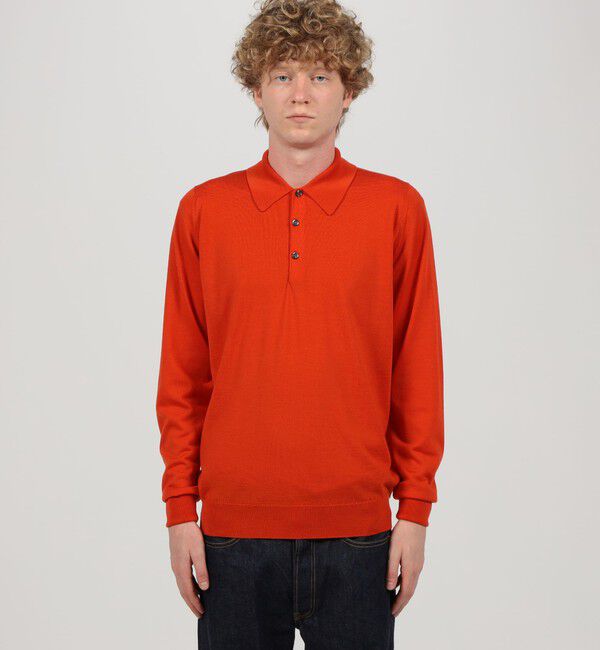 TOMORROWLAND BUYING WEAR「JOHN SMEDLEY  DORSET メリノウール ポロカラープルオーバーニット 」|ニット・セーター|